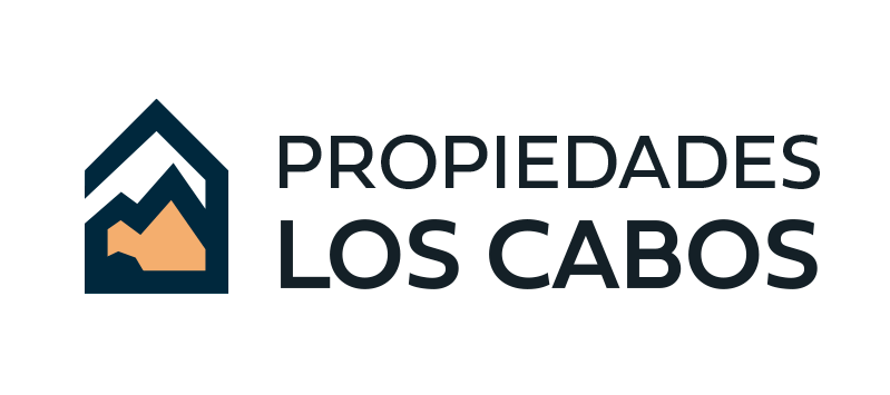 Logotipo oficial de Propiedades Cabo, agencia inmobiliaria en Cabo San Lucas y Los Cabos, BCS. Venta de terrenos, casas, departamentos y rentas residenciales con la asesoría de Carlos Velázquez.